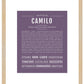 Frame Options | Deep Purple | Maple Frame, Matted