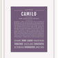 Frame Options | Deep Purple | White Frame, Matted