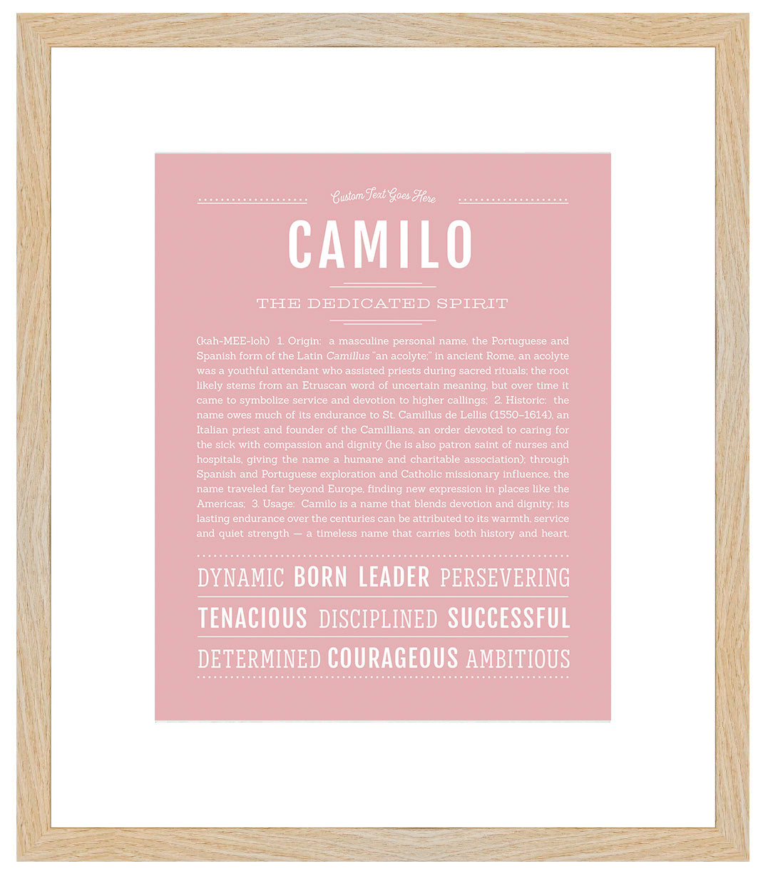Frame Options | Dusty Rose | Maple Frame, Matted