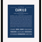 Frame Options | Midnight Blue | Black Frame, Matted