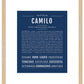 Frame Options | Midnight Blue | Maple Frame, Matted