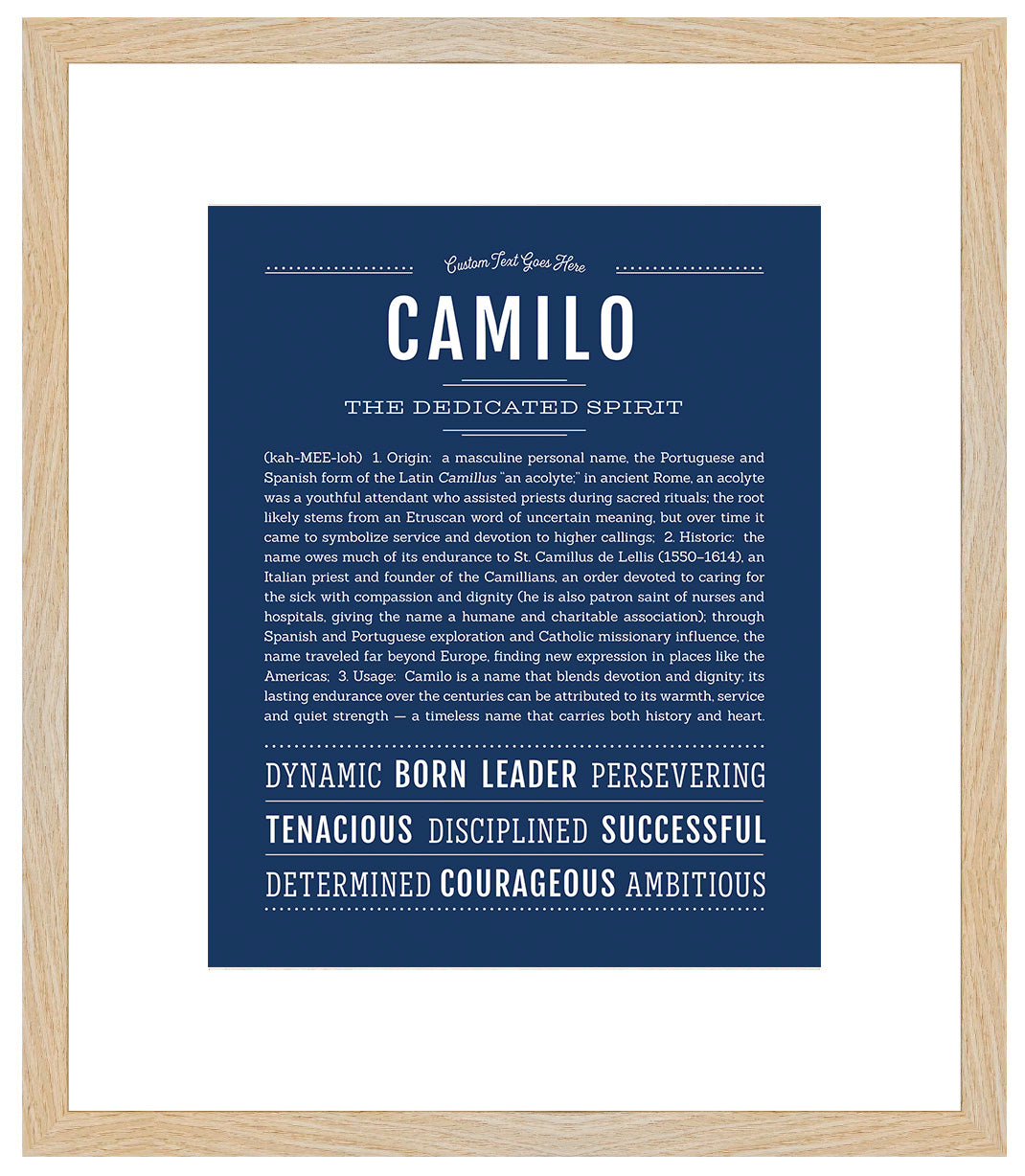 Frame Options | Midnight Blue | Maple Frame, Matted