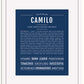 Frame Options | Midnight Blue | White Frame, Matted