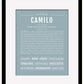 Frame Options | Powder Blue | Black Frame, Matted