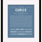 Frame Options | Steele Blue | Black Frame, Matted