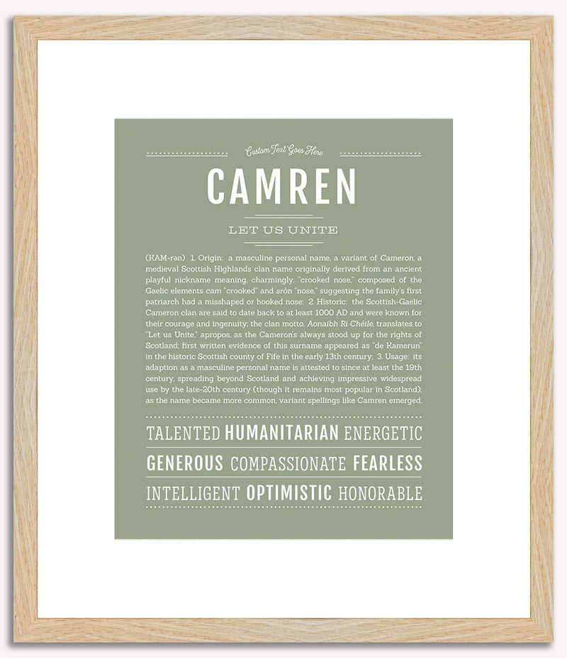 Camren | Name Art Print