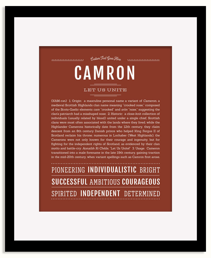 Frame Options | Bordeaux | Black Frame, Matted