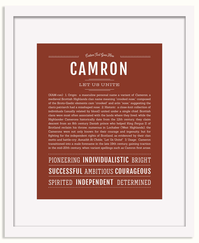 Frame Options | Bordeaux | White Frame, Matted