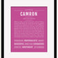 Frame Options | Dark Pink | Black Frame, Matted