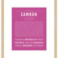 Frame Options | Dark Pink | Maple Frame, Matted