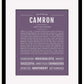 Frame Options | Deep Purple | Black Frame, Matted