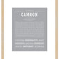 Frame Options | Light Gray | Maple Frame, Matted