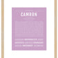 Frame Options | Lilac | Maple Frame, Matted