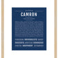Frame Options | Midnight Blue | Maple Frame, Matted