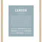 Frame Options | Powder Blue | Maple Frame, Matted