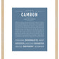 Frame Options | Steele Blue | Maple Frame, Matted