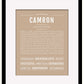 Frame Options | Tan | Black Frame, Matted