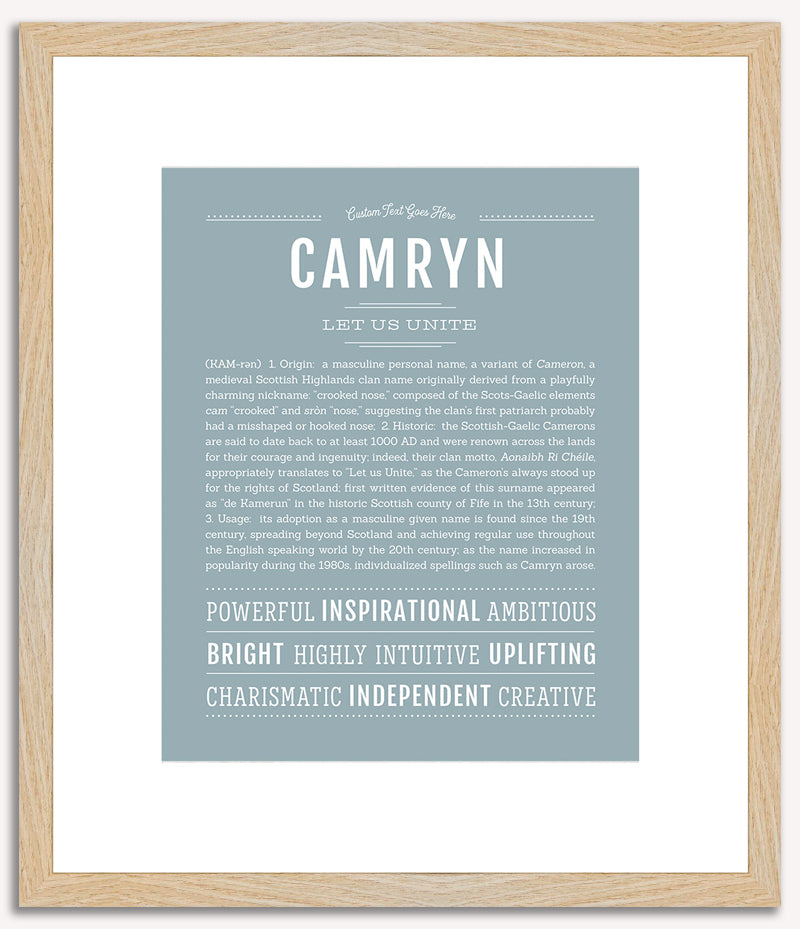 Camryn (male) | Name Art Print