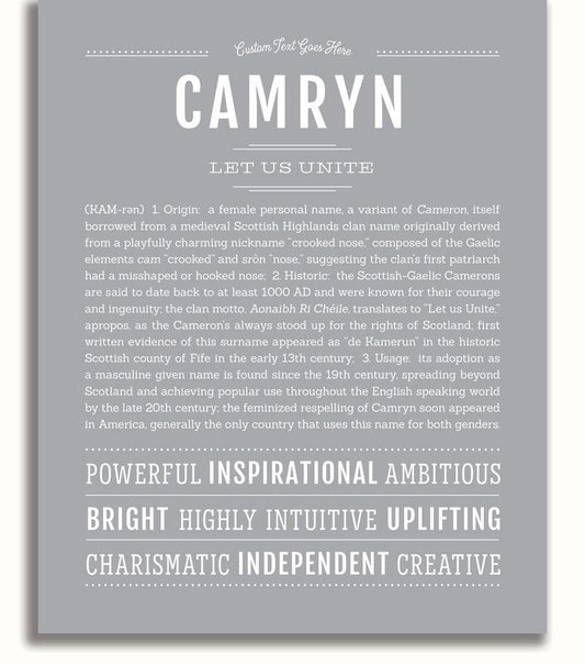 Frame Options | Light Gray | No Frame
