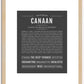 Canaan | Name Art Print