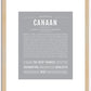 Canaan | Name Art Print