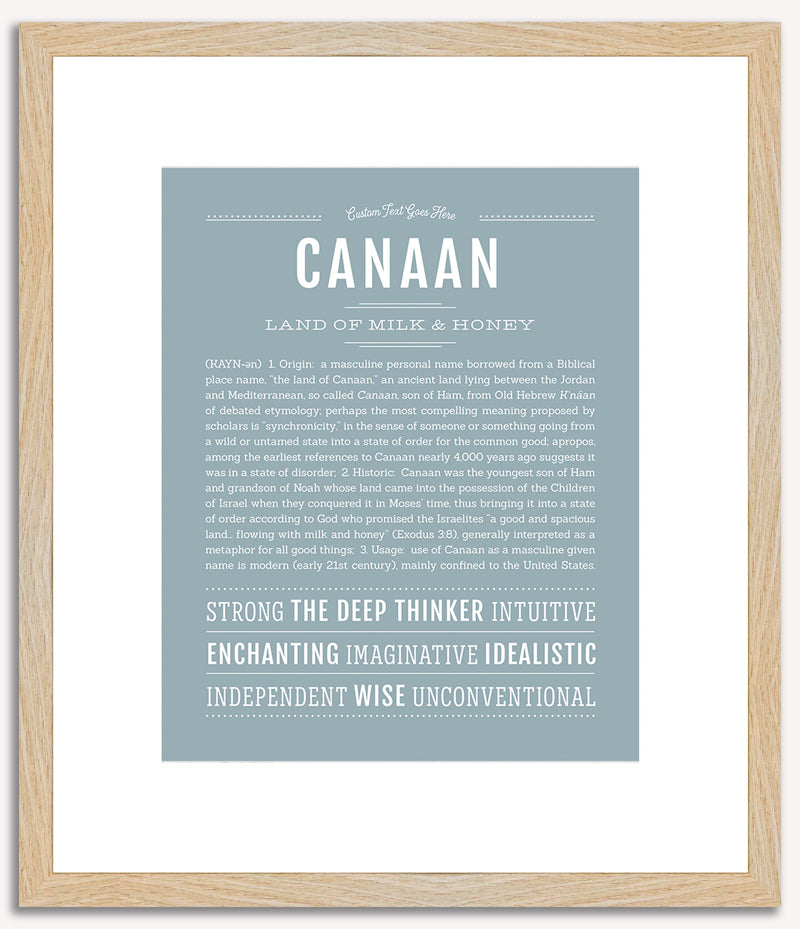 Canaan | Name Art Print