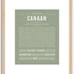 Canaan | Name Art Print