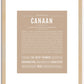 Canaan | Name Art Print