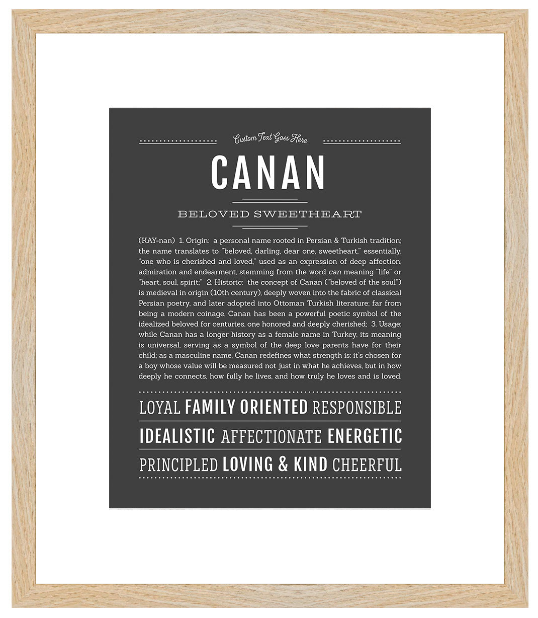 Frame Options | Charcoal Gray | Maple Frame, Matted