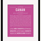 Frame Options | Dark Pink | Black Frame, Matted
