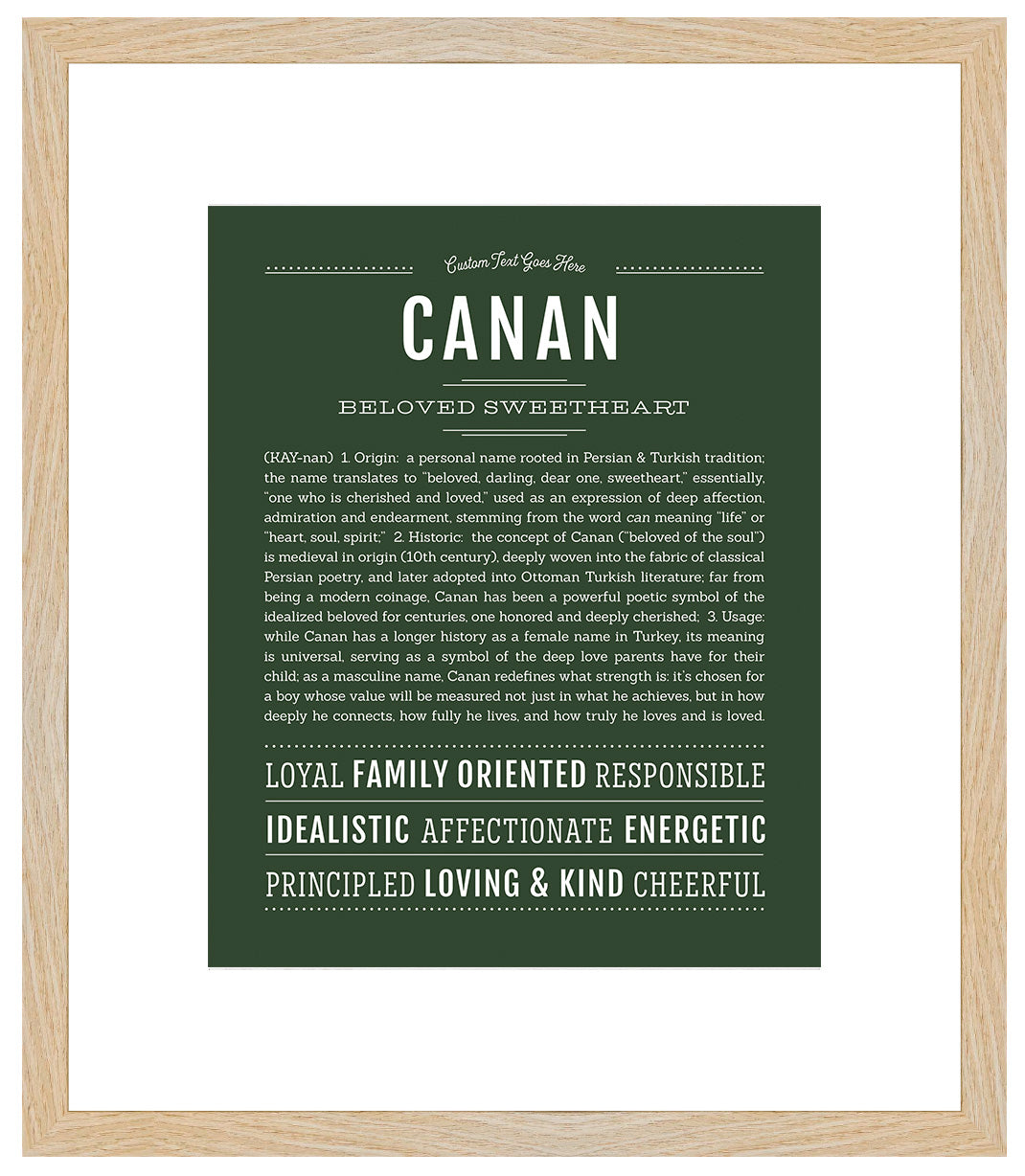 Frame Options | Deep Forest | Maple Frame, Matted