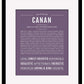 Frame Options | Deep Purple | Black Frame, Matted