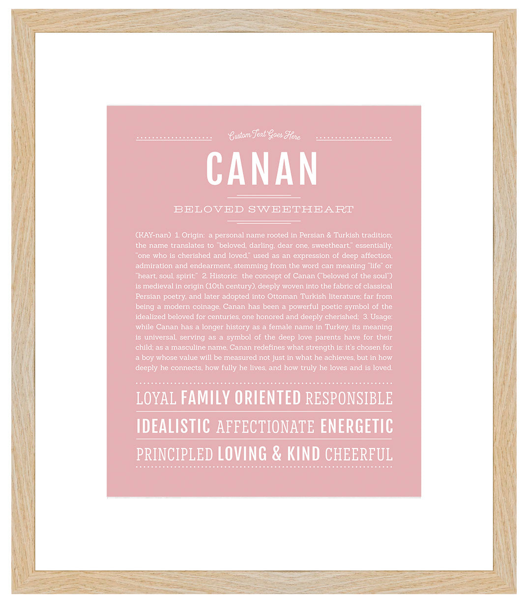 Frame Options | Dusty Rose | Maple Frame, Matted