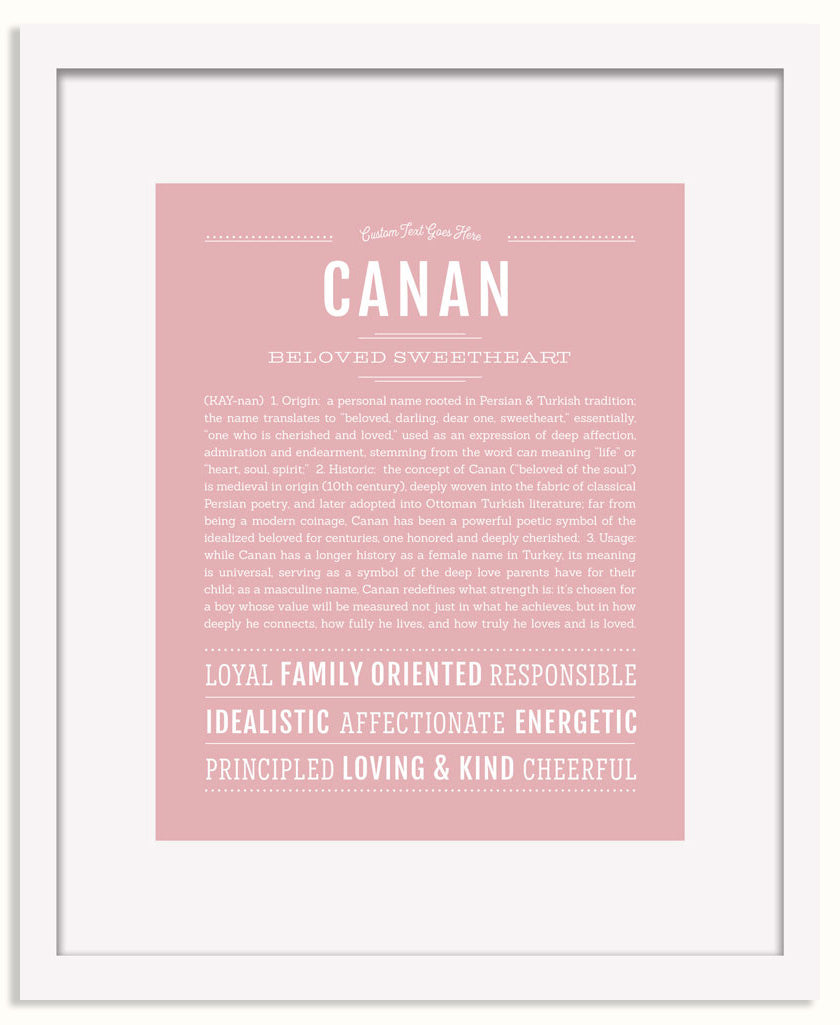 Frame Options | Dusty Rose | White Frame, Matted