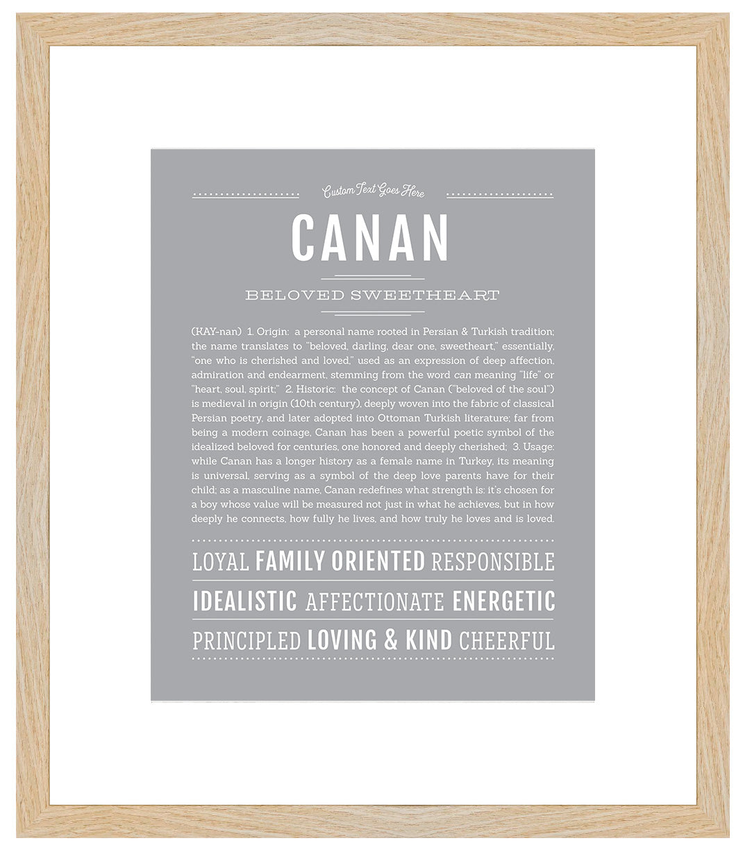 Frame Options | Light Gray | Maple Frame, Matted