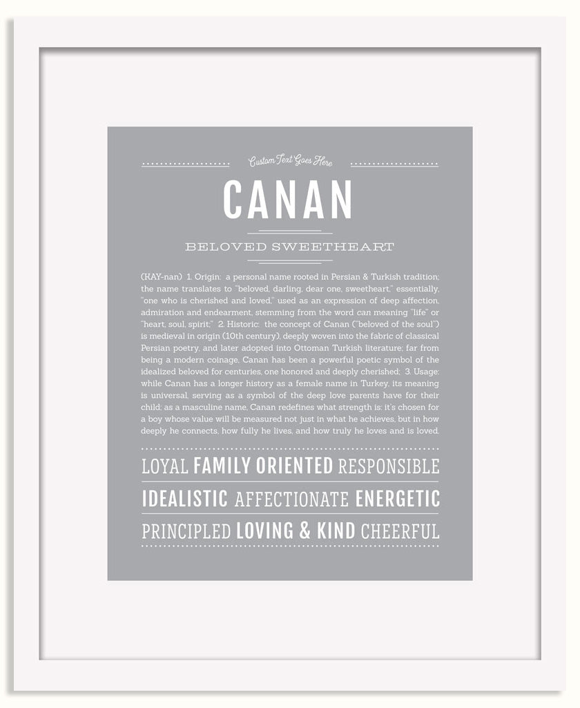 Frame Options | Light Gray | White Frame, Matted