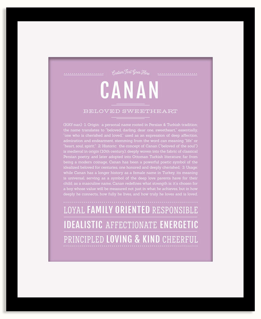 Frame Options | Lilac | Black Frame, Matted