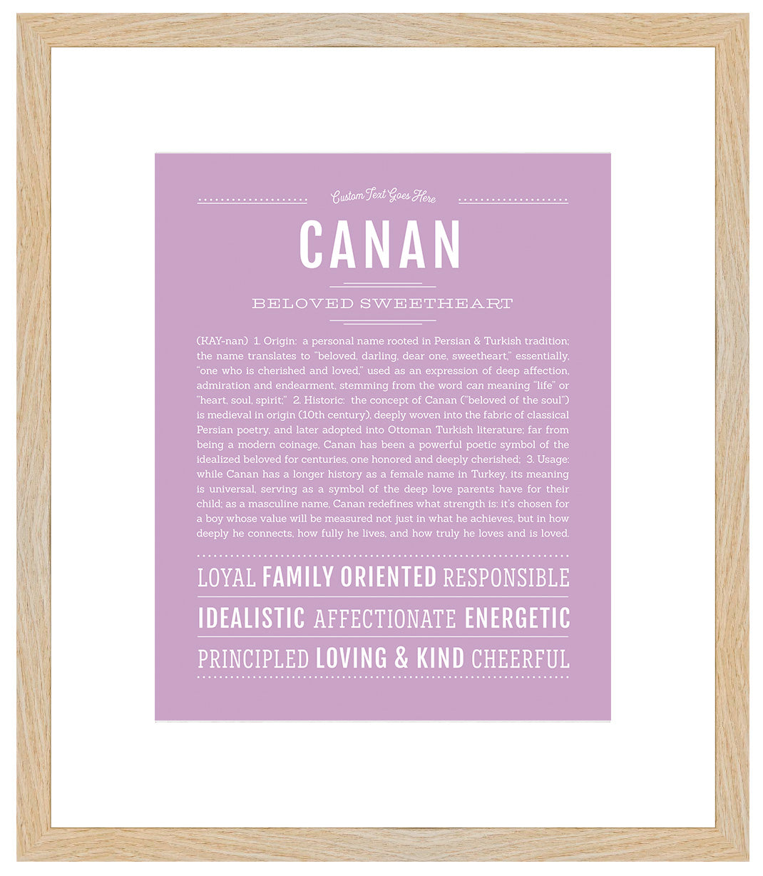 Frame Options | Lilac | Maple Frame, Matted