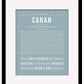 Frame Options | Powder Blue | Black Frame, Matted