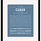Frame Options | Steele Blue | Black Frame, Matted
