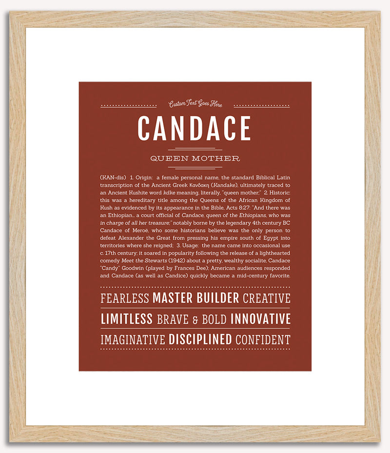 Candace | Name Art Print