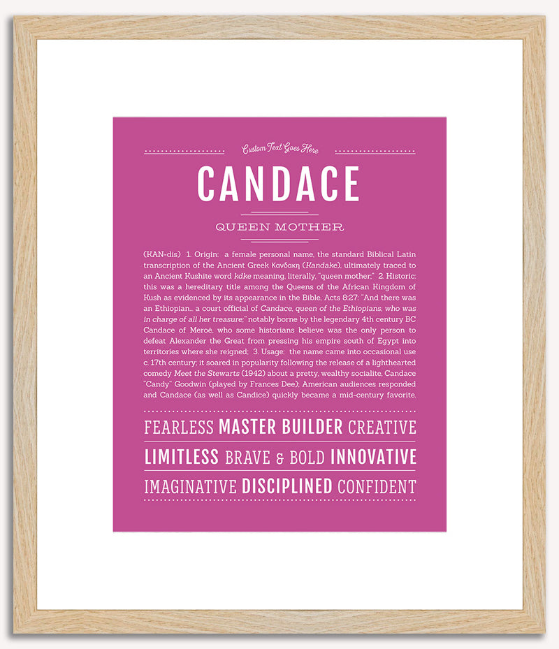 Candace | Name Art Print