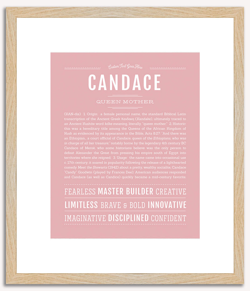 Candace | Name Art Print