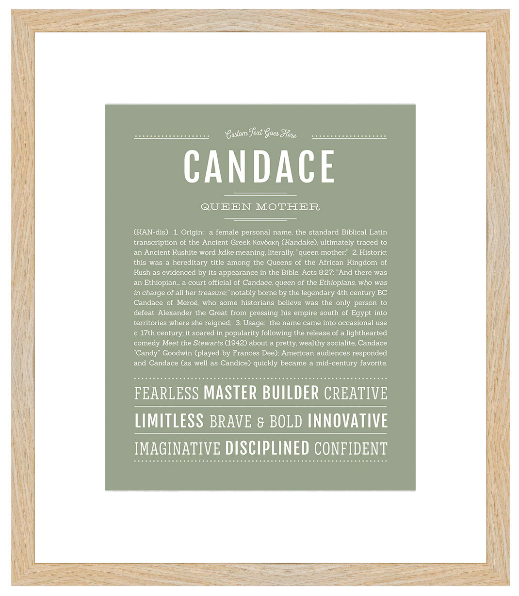 Candace | Name Art Print