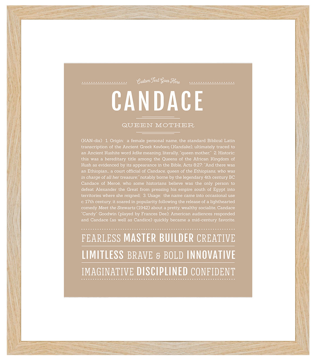 Candace | Name Art Print