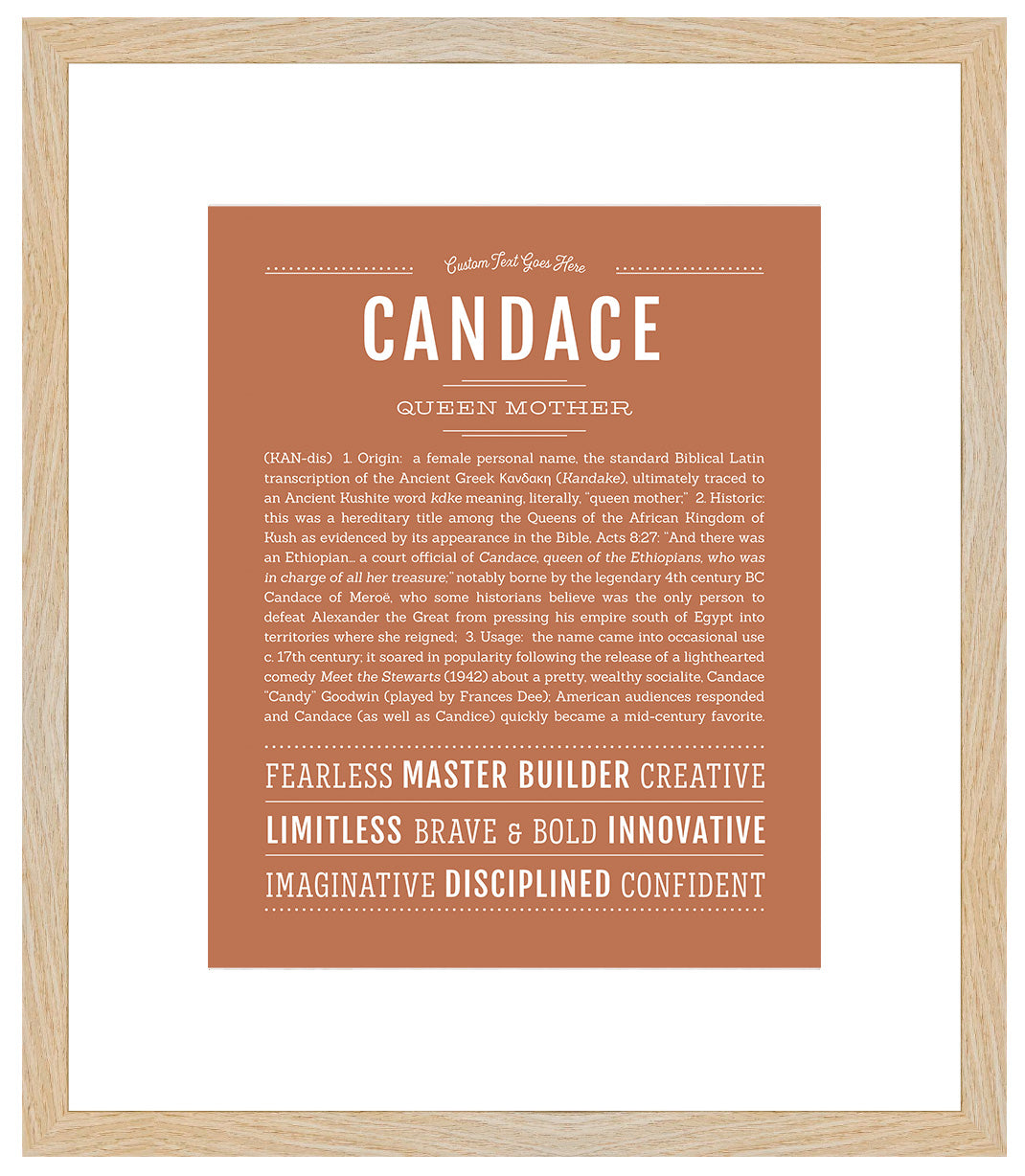 Candace | Name Art Print