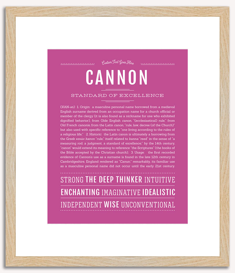 Cannon | Name Art Print