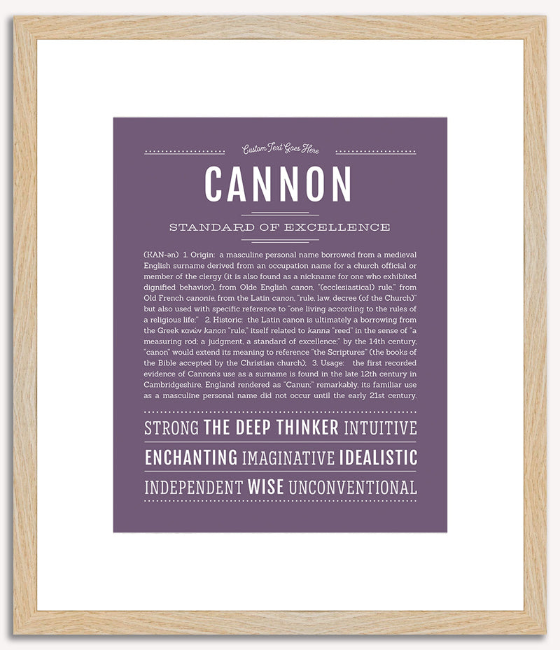 Cannon | Name Art Print