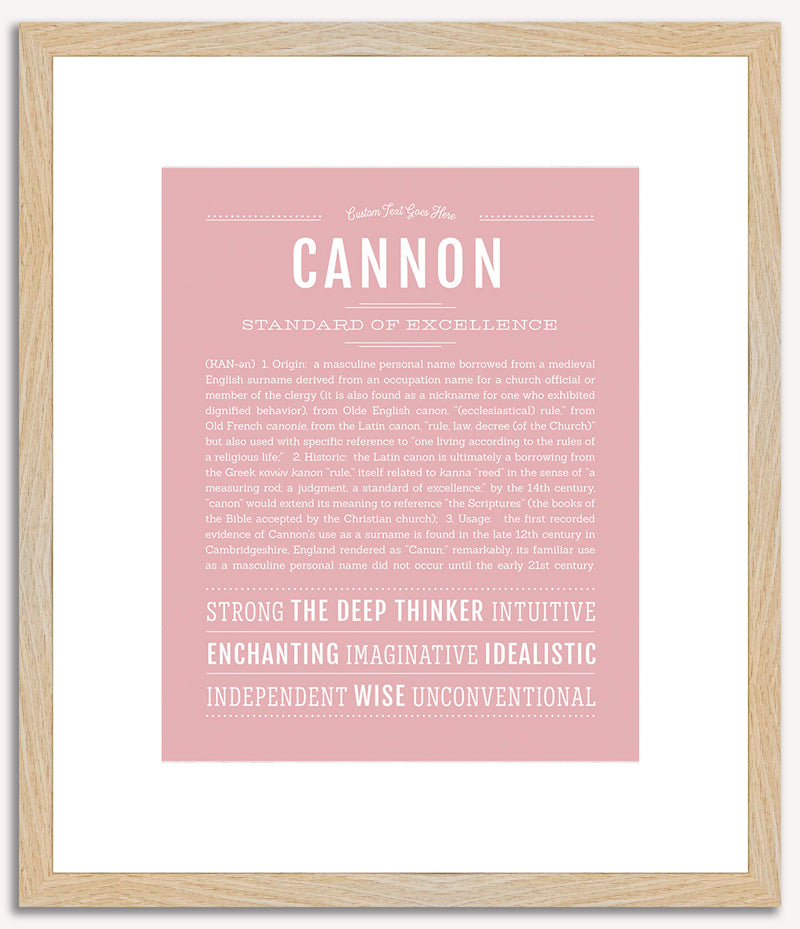 Cannon | Name Art Print