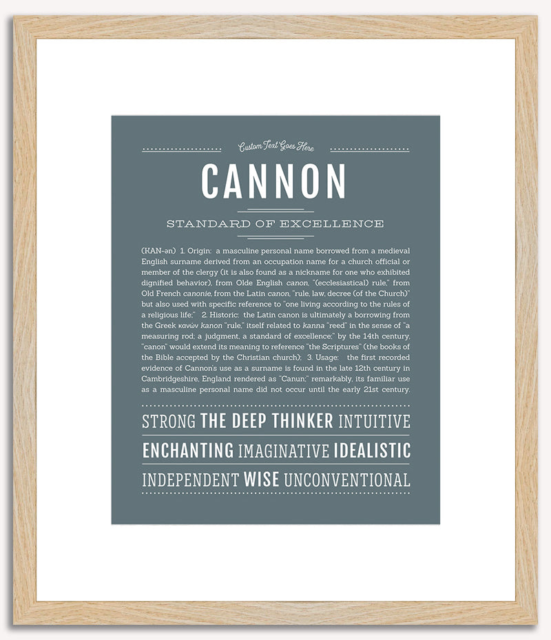 Cannon | Name Art Print